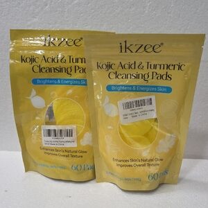 Yellow Kojic Acid & Turmeric Cleansing Pads Pack Of 2 60 Pcs Each